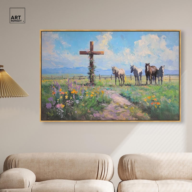Faithful Pasture Canvas by Art Remedy