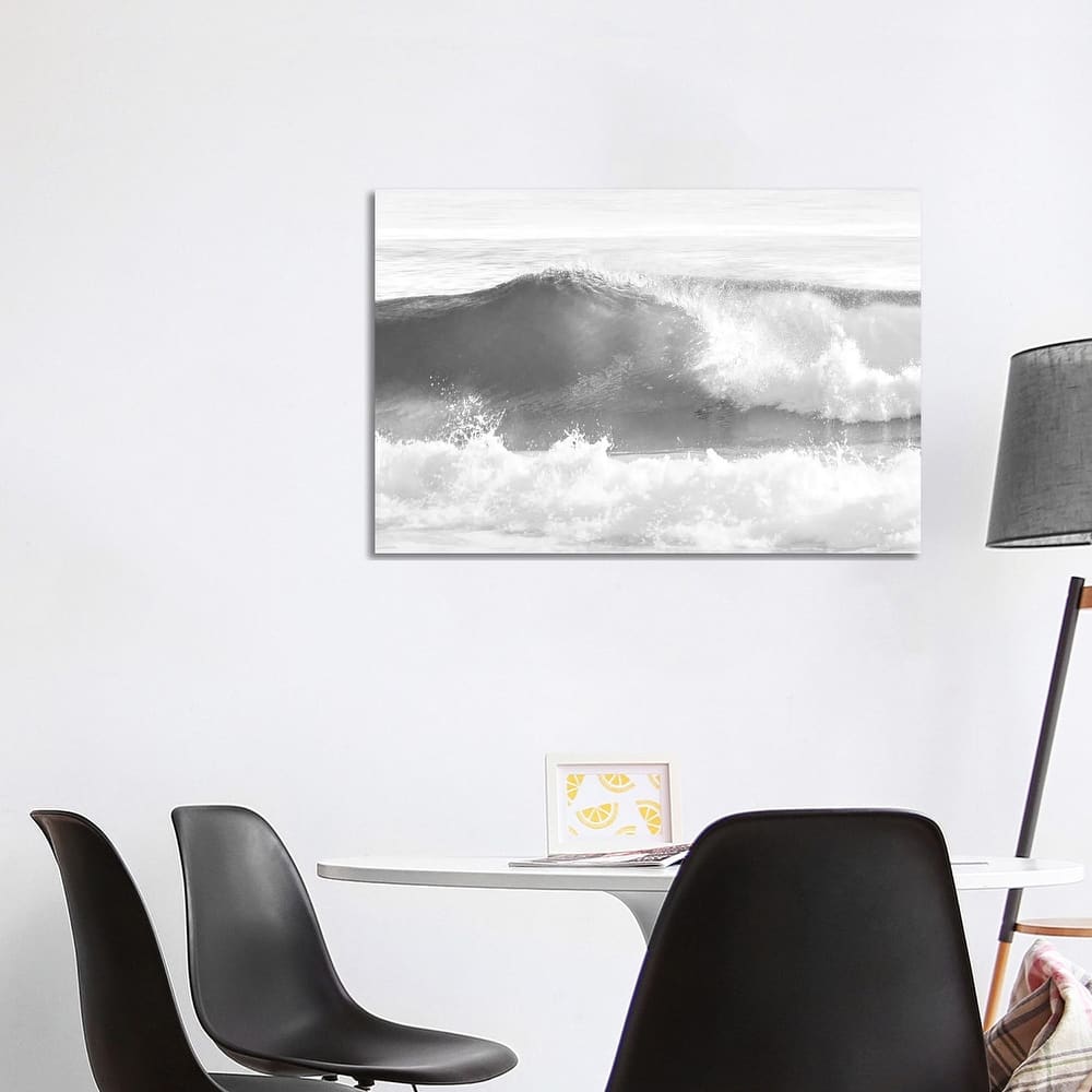 iCanvas "Black & White Wave I" by Maggie Olsen Canvas Print