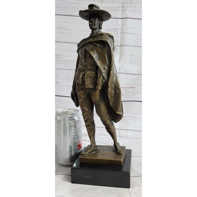 Clint Eastwood Man With No Name Western Bronze Statue Figure Sculpture Collectible 14 Inches X 5 Inches