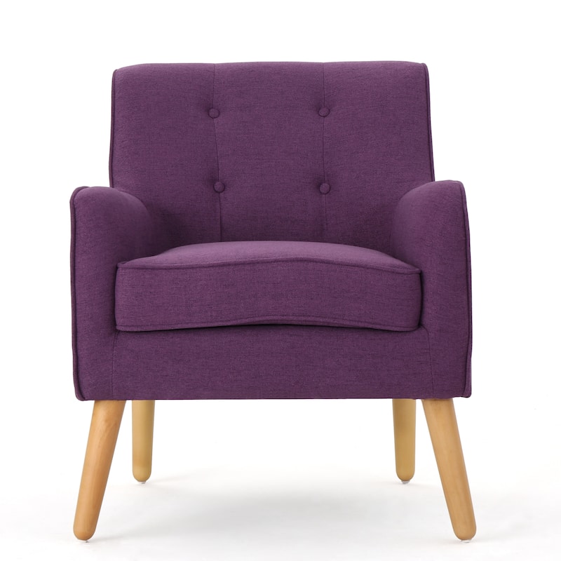 25" Button Tufted Arm Chair