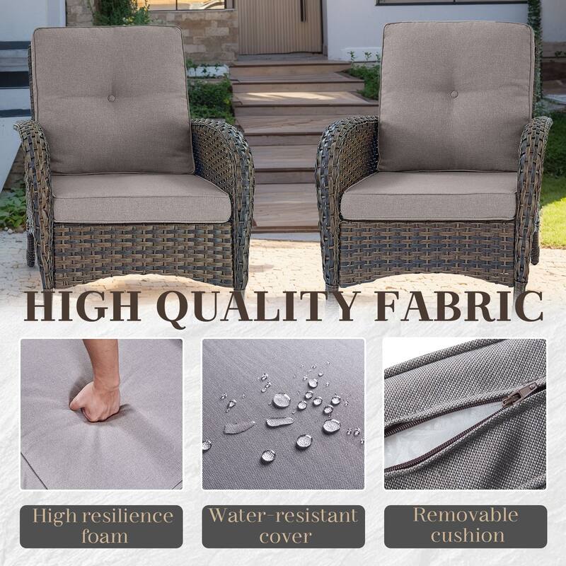 Outdoor Sectional Sofa with Chair Funiture Set