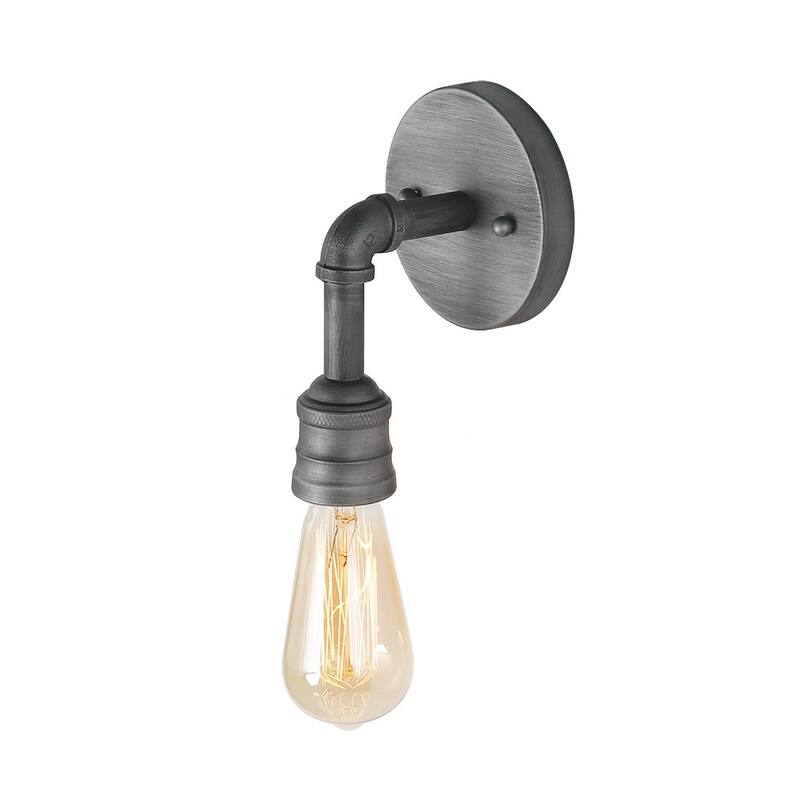 Carbon Loft Farmhouse 1-Light Wall Sconce Industrial Bathroom Vanity Light