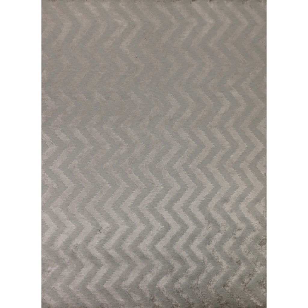 Chevron Style Modern Area Rug Handmade Contemporary Wool Carpet - 8'0"x 9'9"