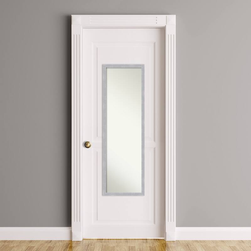 Non-Beveled Full Length On The Door Mirror - Grace Frame