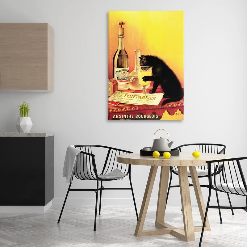 Stupell Vintage Cat & Absinthe Canvas Wall Art Design By Marcus Jules