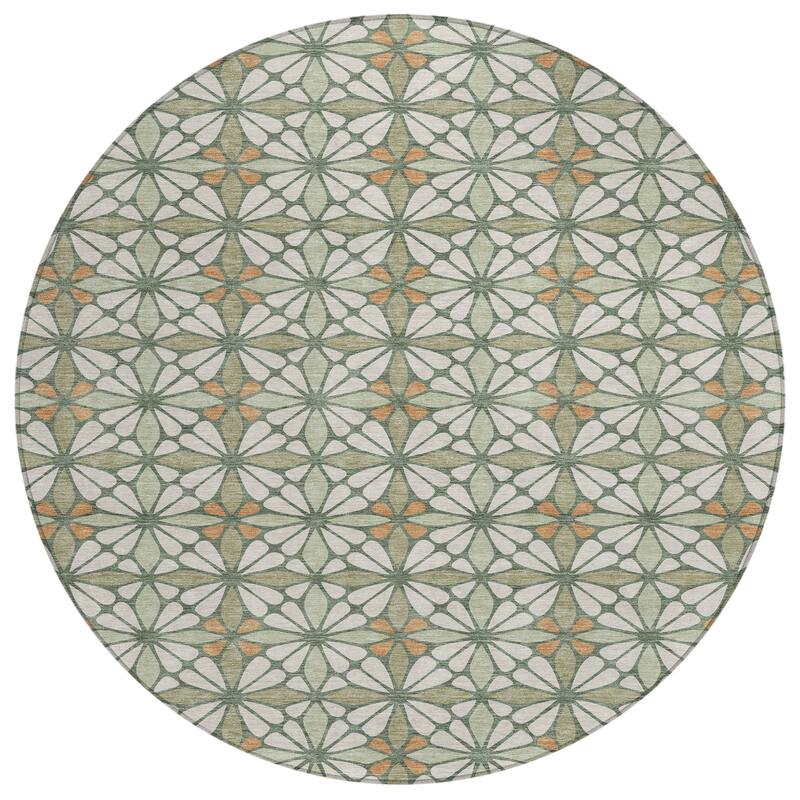 Machine Washable Indoor/ Outdoor Mosaic Pablo Chantille Rug