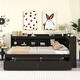 preview thumbnail 2 of 23, Full Bed with L-shaped Bookcases for bedroom, Drawers