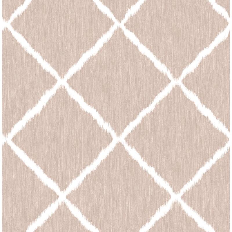 A-Street Prints Petal Ikat Trellis Wallpaper
