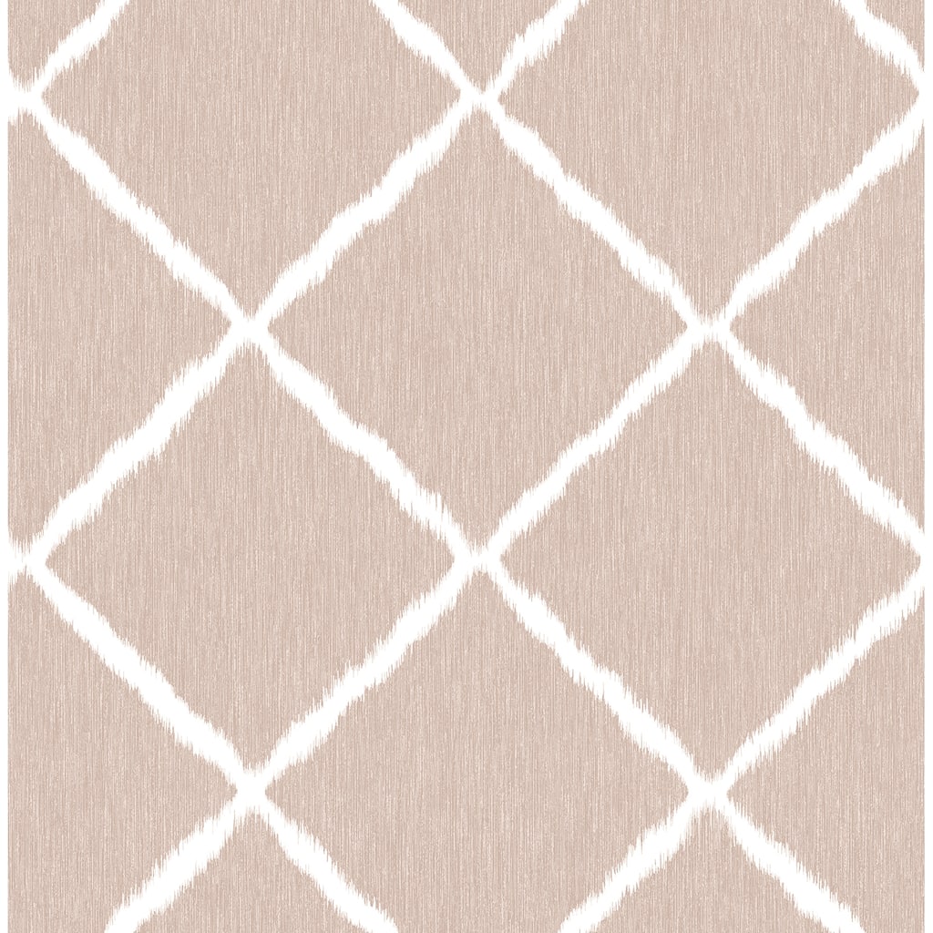A-Street Prints Petal Ikat Trellis Wallpaper