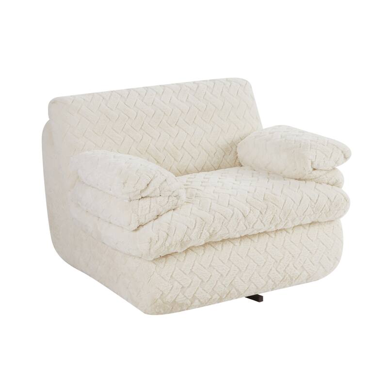 Full Compression Sofa Chair With Swivel Add Ottoman