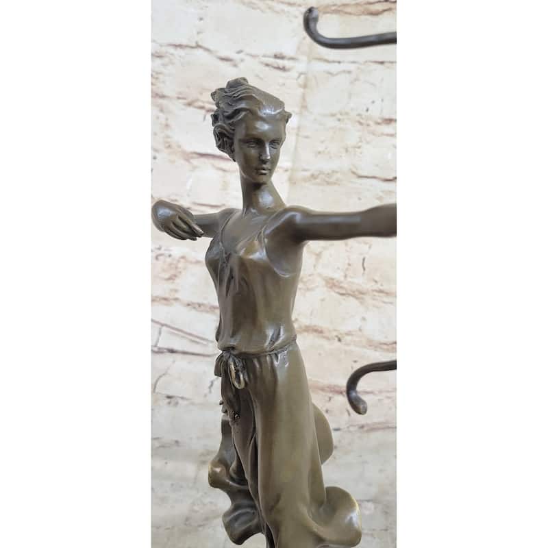 Diana The Huntress Roman Greek Goddess Artemis Bronze Statue Sculpture Figure