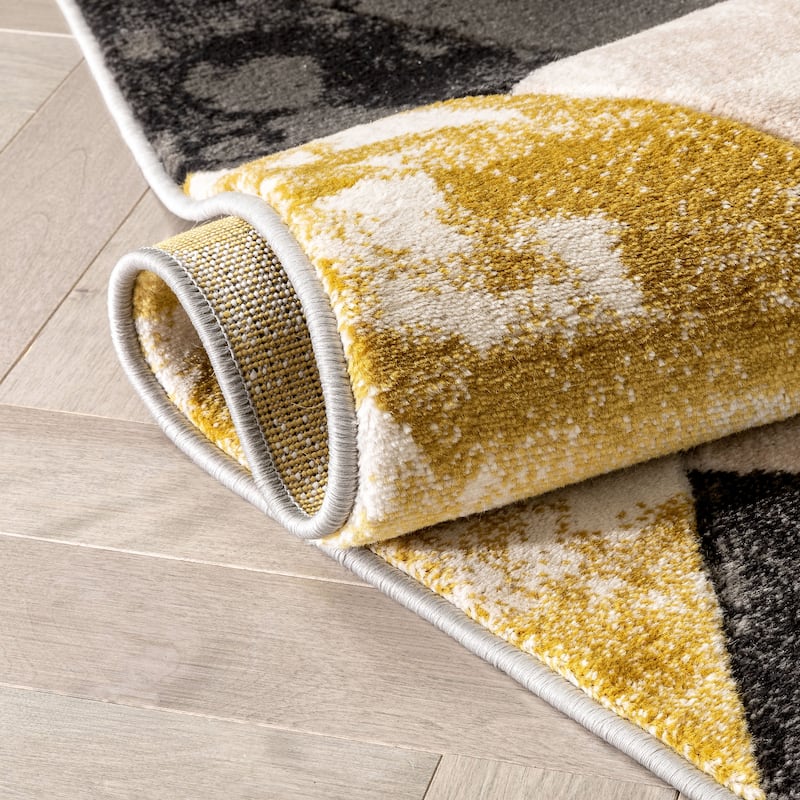 Well Woven Good Vibes Rosa Modern Geometric Area Rug