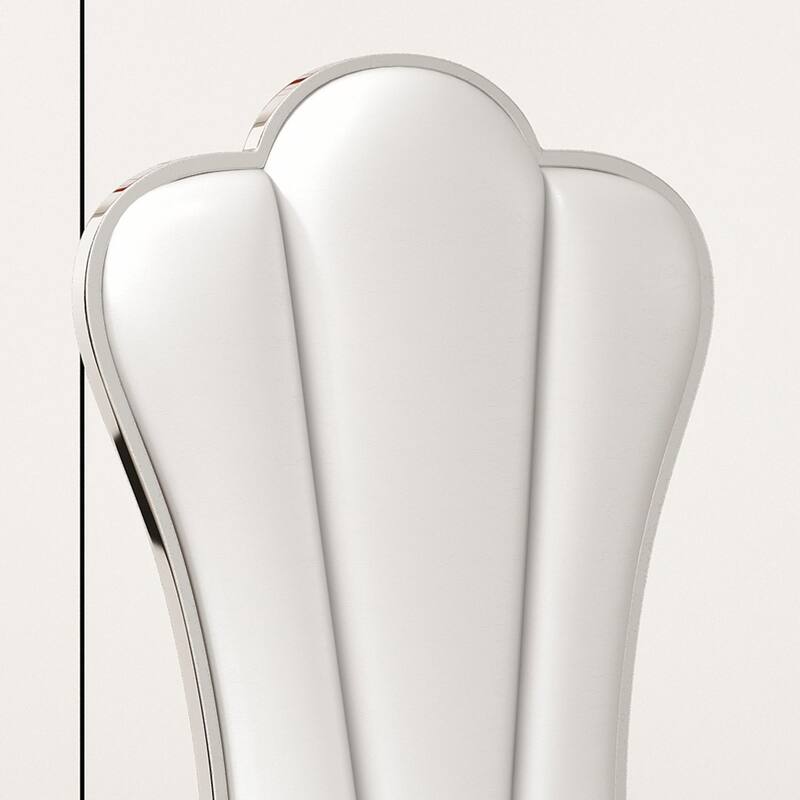 Unique Backrest Design with Stripe Armless Chair