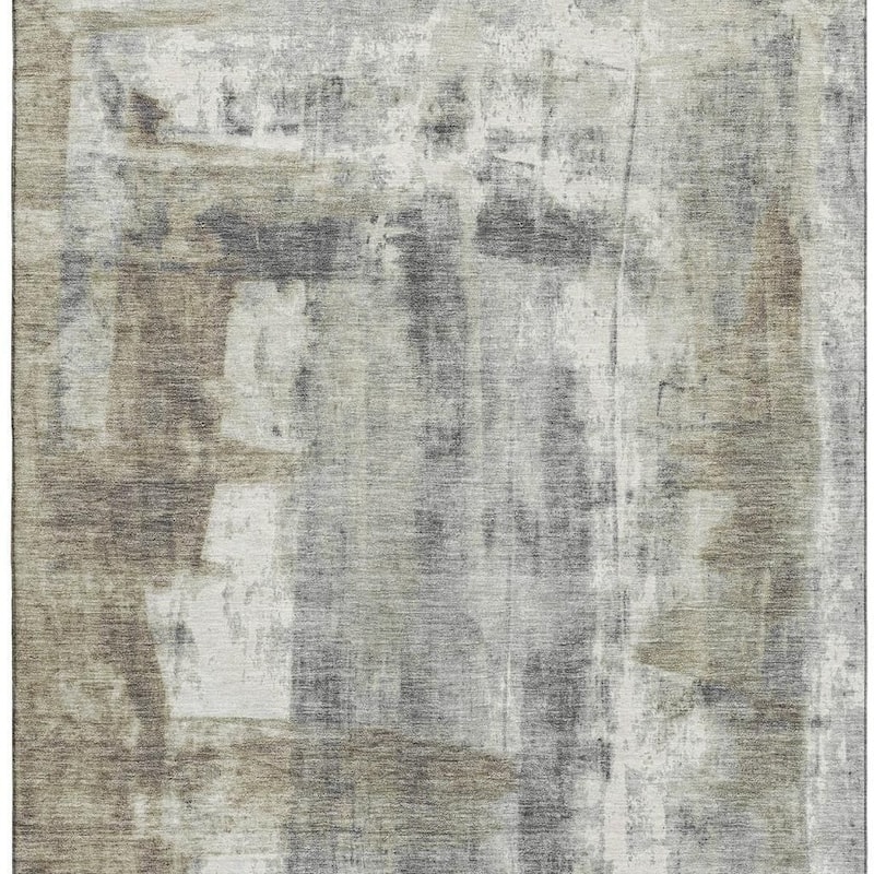 HomeRoots Abstract Transitional Rectangle Area Rug - 10' X 14'
