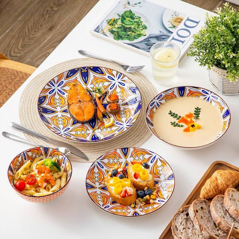 Vancasso Boho Porcelain 16-piece Dinnerware Set(Service for 4)