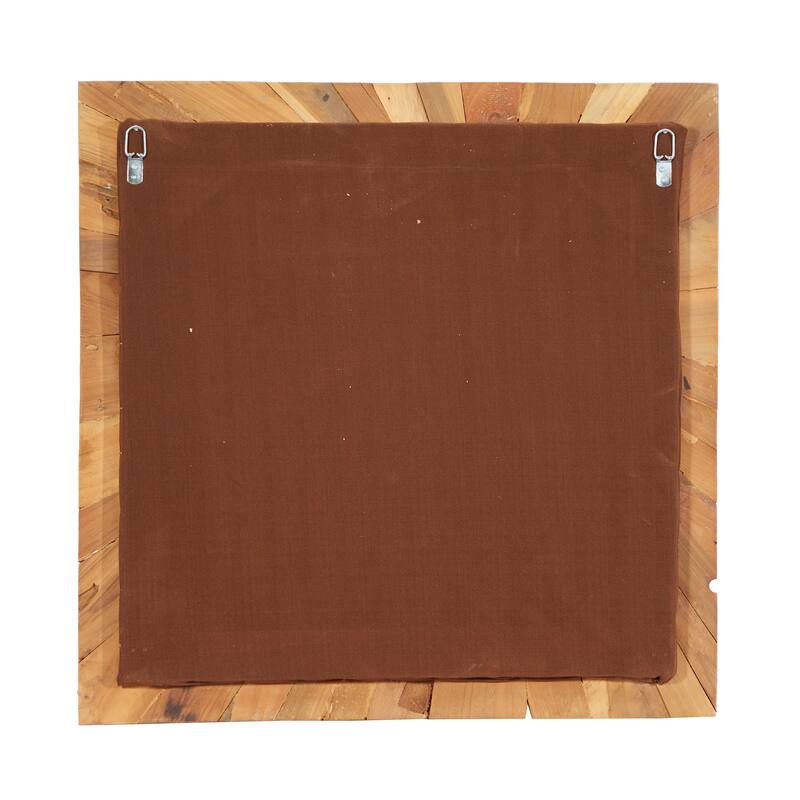 Brown Teak Rustic Wall Decor Abstract