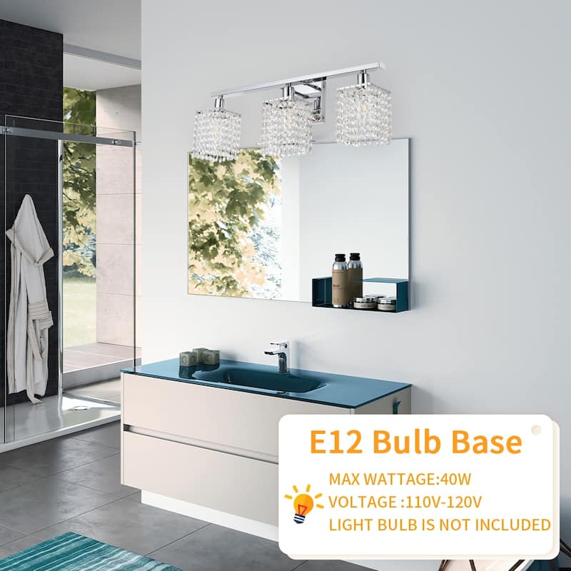 Modern Bathroom Lights with Crystal Shape