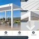 preview thumbnail 19 of 188, EROMMY Outdoor Louvered Pergola Gazebo with Adjustable Aluminum Rainproof Roof