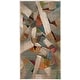 preview thumbnail 9 of 18, SAFAVIEH Porcello Gennady Mid-Century Modern Abstract Rug 2'3" x 4' - Grey/Multi - Rectangle
