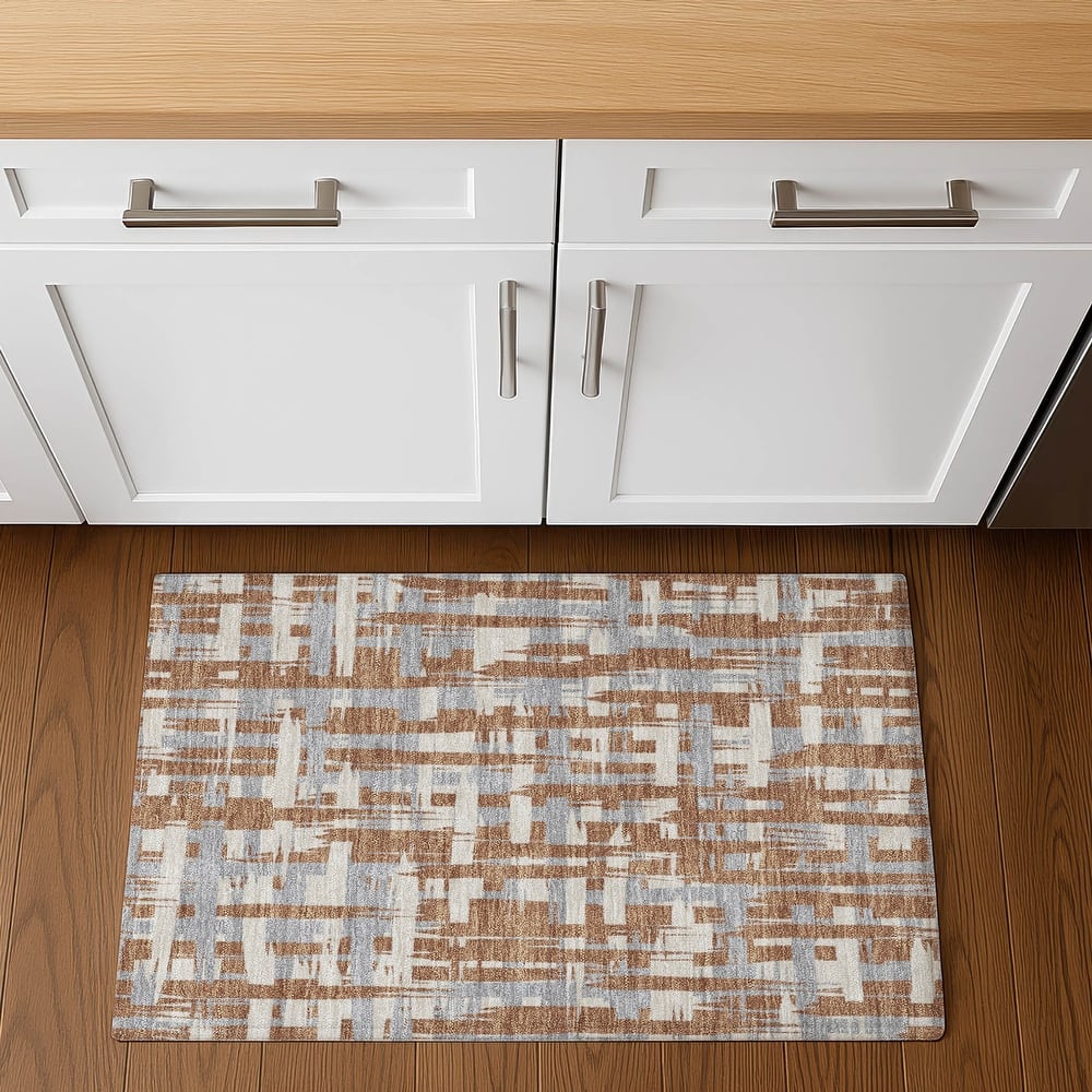 Premium Washable Super Soft Contemporary Plaid Mayfield Rug