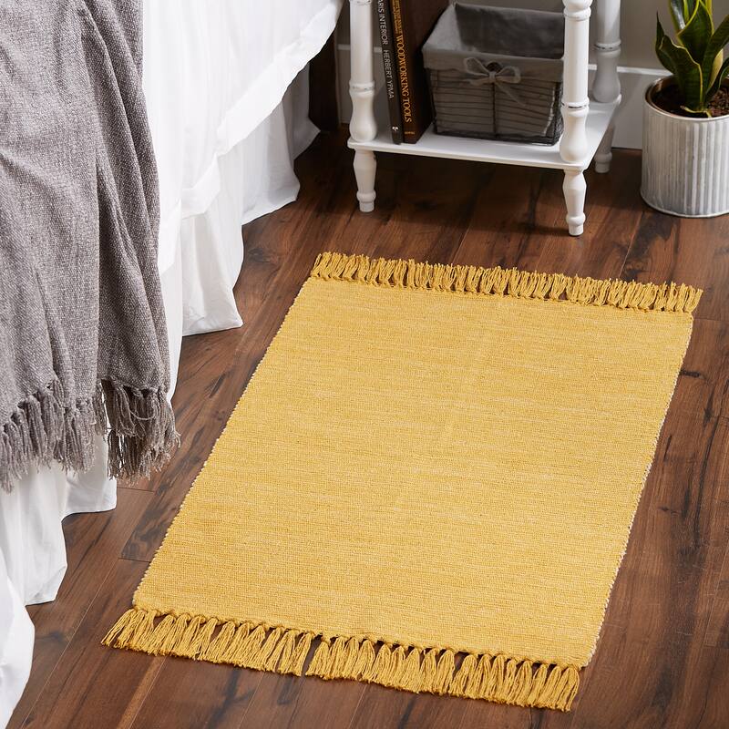 DII Gray and Off White 2-Tone Ribbed Rug 2x3 Ft - 24.0 In. L X 36.0 In. W X 0.2 In. H