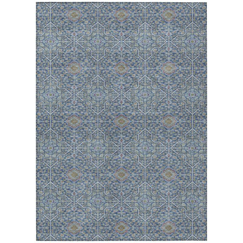 Machine Washable Indoor/ Outdoor Traditional Mika Chantille Rug