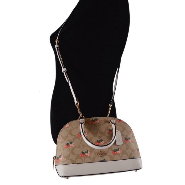 coach signature pvc mini sierra satchel