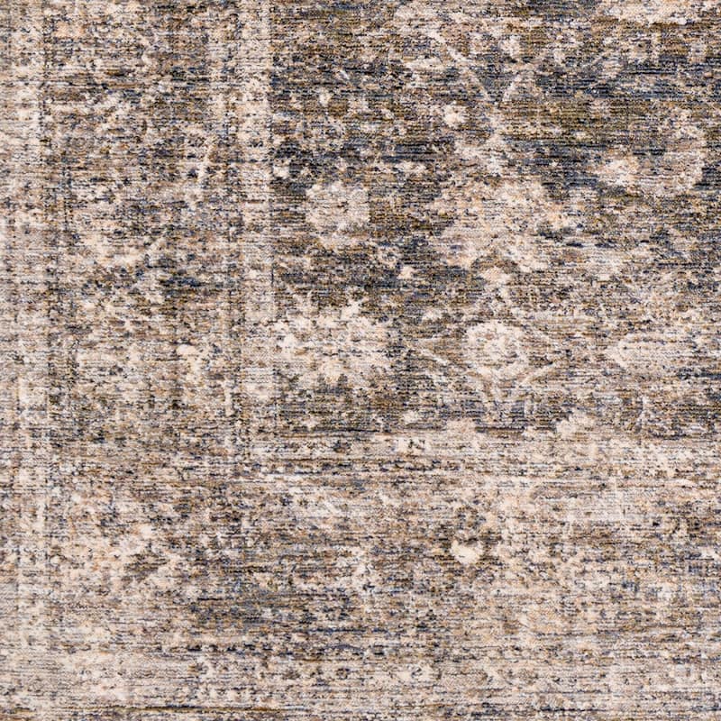 Livabliss Vintage Lincoln Border Area Rug