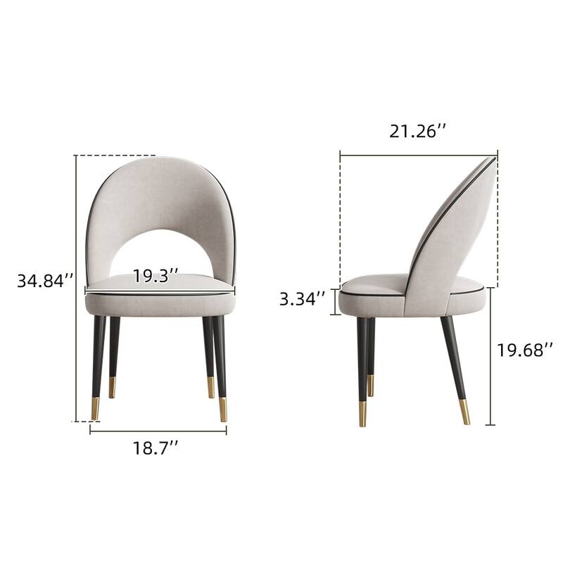 JASIWAY 6-Person Modern Rectangular Dining Table with 6pcs Chairs