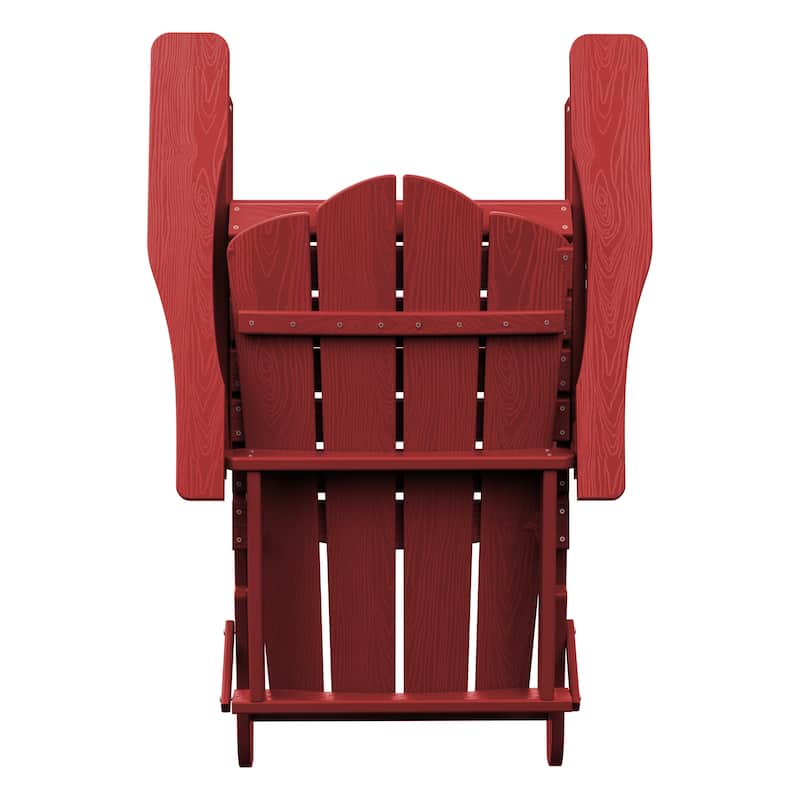 Outdoor HDPE Folding Classic Adirondack Chair All-Weather