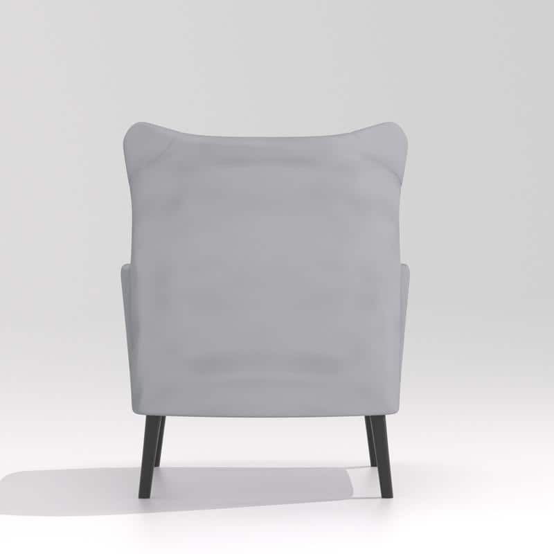 Velvet Tuft Thick Cushion Accent Chair (Set of 2)
