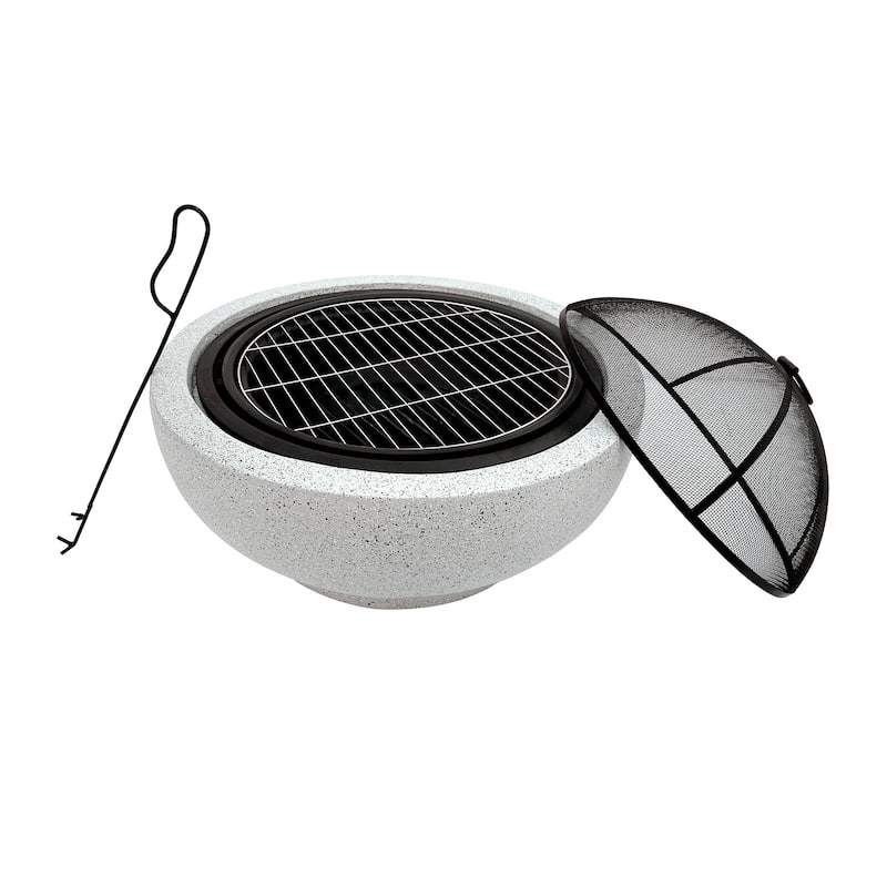 Teamson Home Outdoor 23.62" Wood Burning Fire Pit