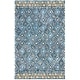 preview thumbnail 13 of 22, SAFAVIEH Handmade Aspen Kulli Bohemian & Eclectic Tribal Wool Rug 5' x 8' - Blue/Gold - Rectangle