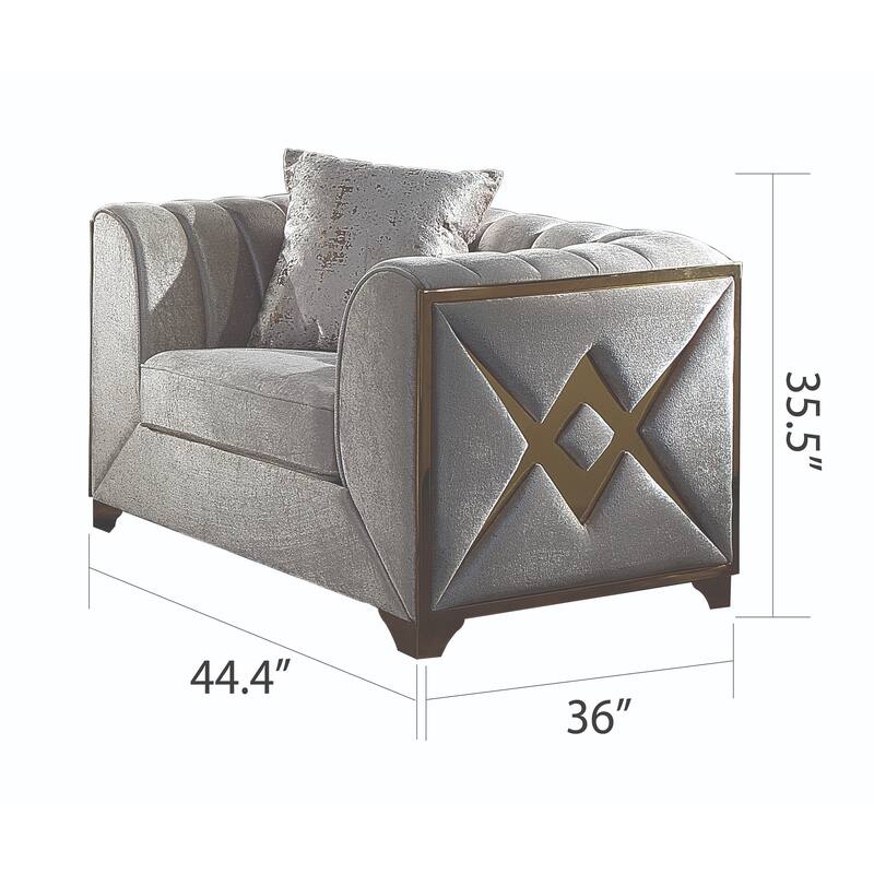 Velencia Contemporary Style 2PC/3PC Living Room Sets Made with Wood
