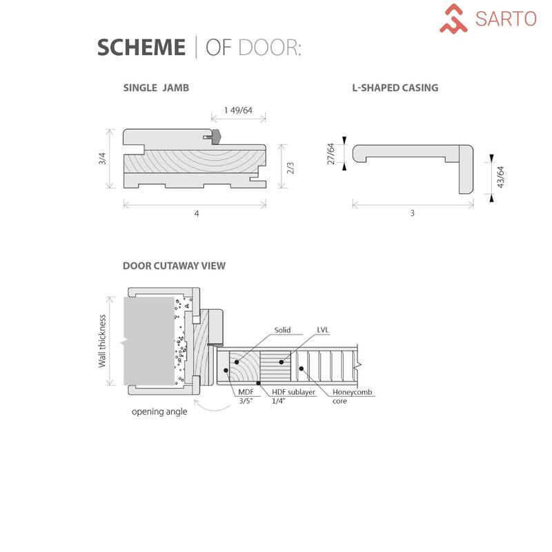 Solid French Door 18 x 80 Planum 0110 Matte Black with| Bathroom