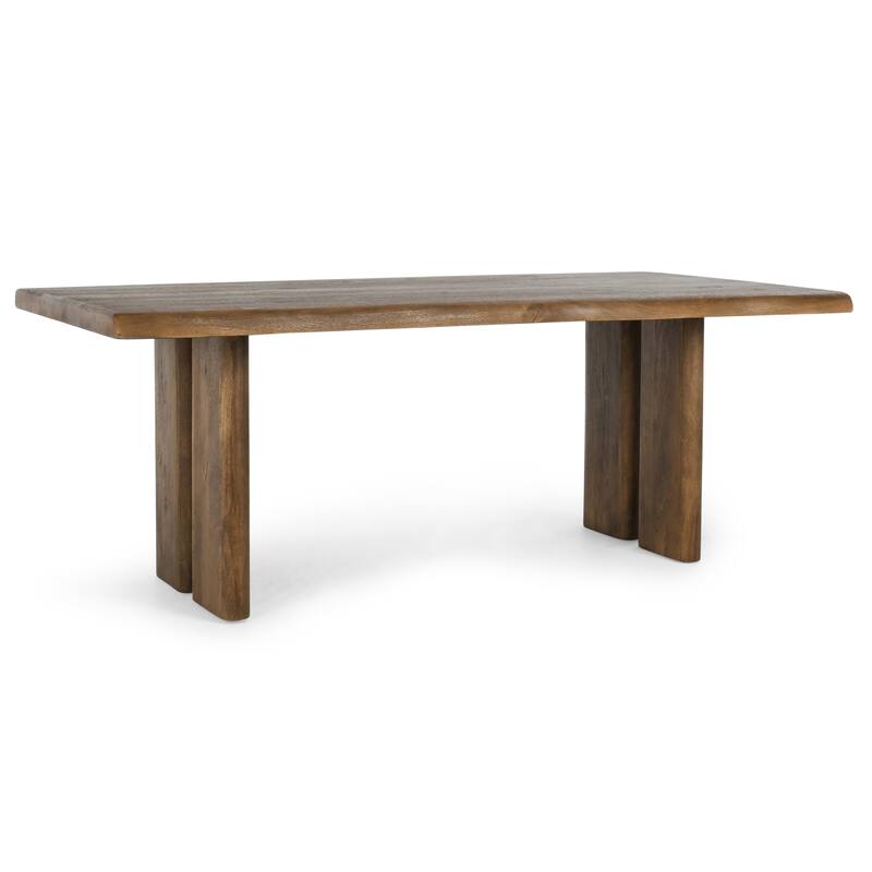 Classic Home Holmes 80" Mango Wood Dining Table in Brown