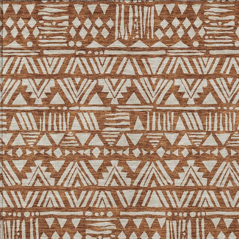 HomeRoots Southwestern Transitional Rectangle Outdoor Rug