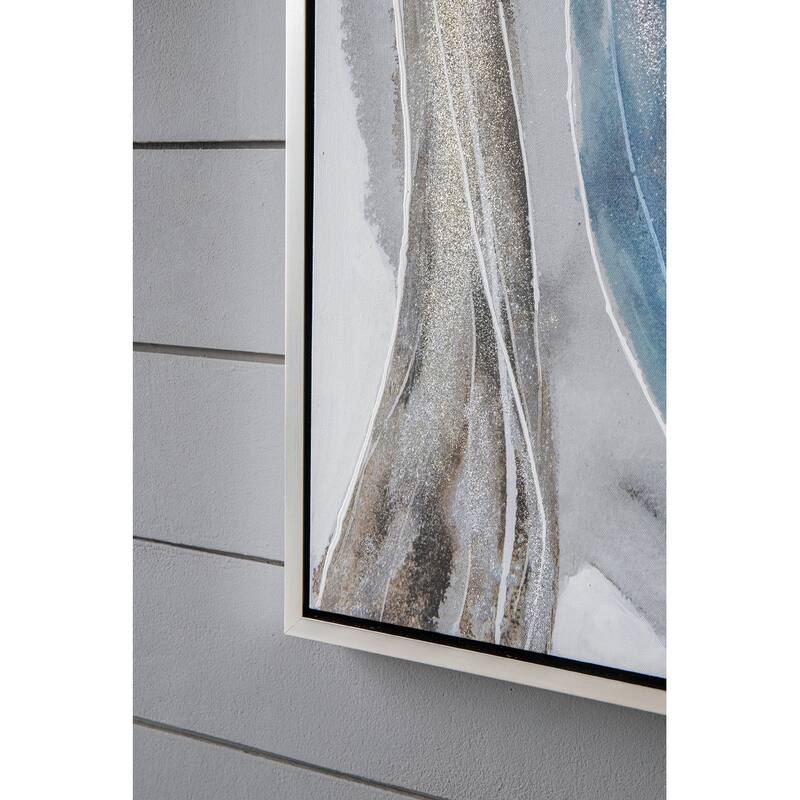 Set of 2, Modern Wall Decor Elongated Abstract Oil Paintings, for Living Room Dining Room Bedroom Office Entryway