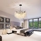 preview thumbnail 21 of 22, Crystal Tree Branch Chandelier Modern Round Ceiling Pendant Light