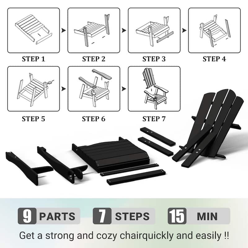Outdoor HDPE Adirondack Chairs Outdoor Chair Plastic Lawn Chairs for Outdoor Use