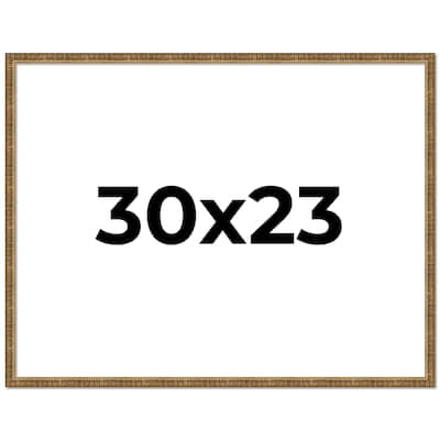 30x23 Frame Gold Kingsley Distressed Solid Wood Picture Frame Width