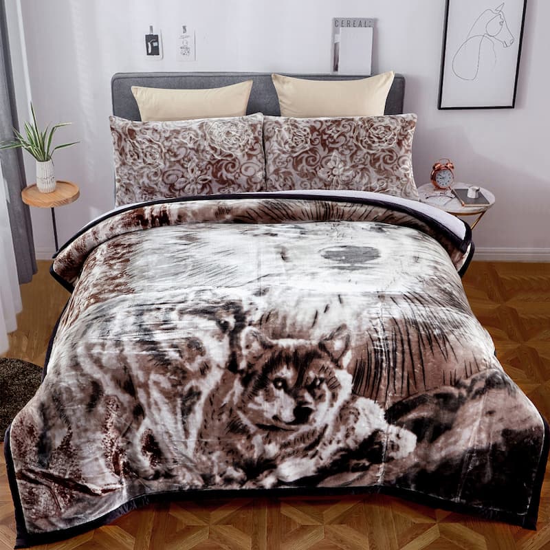 Gorgeous Ultra-Soft Micromink Sherpa Comforter Bed Set