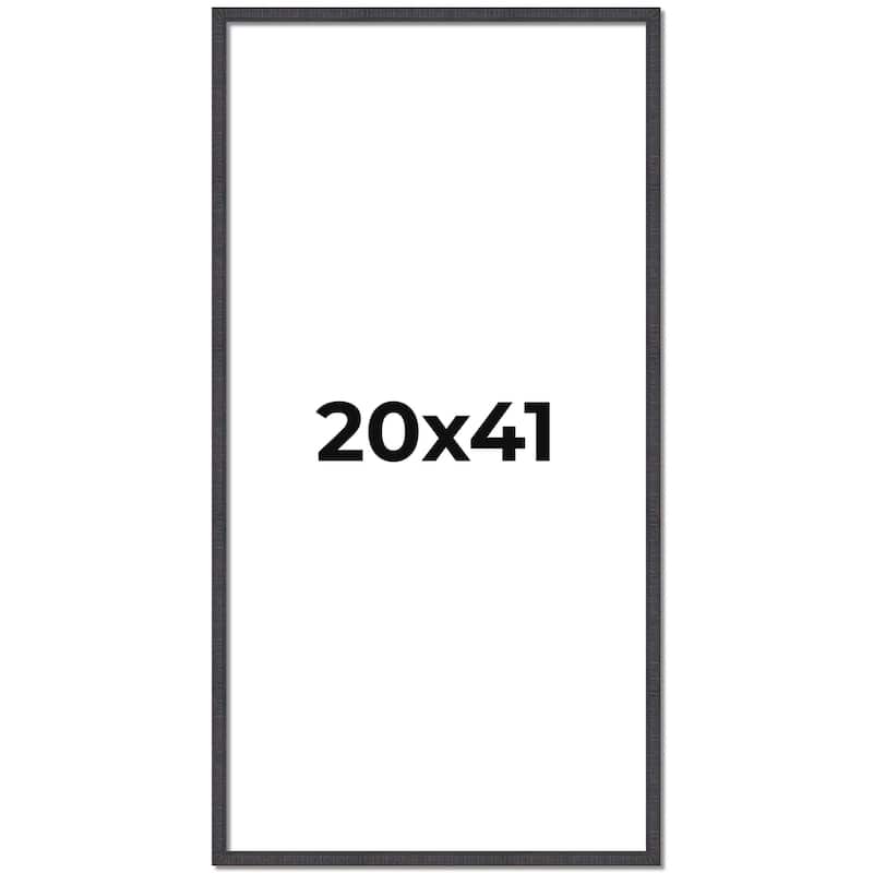 20x41 Frame Brown Solid Wood Picture Frame - Complete Modern Photo