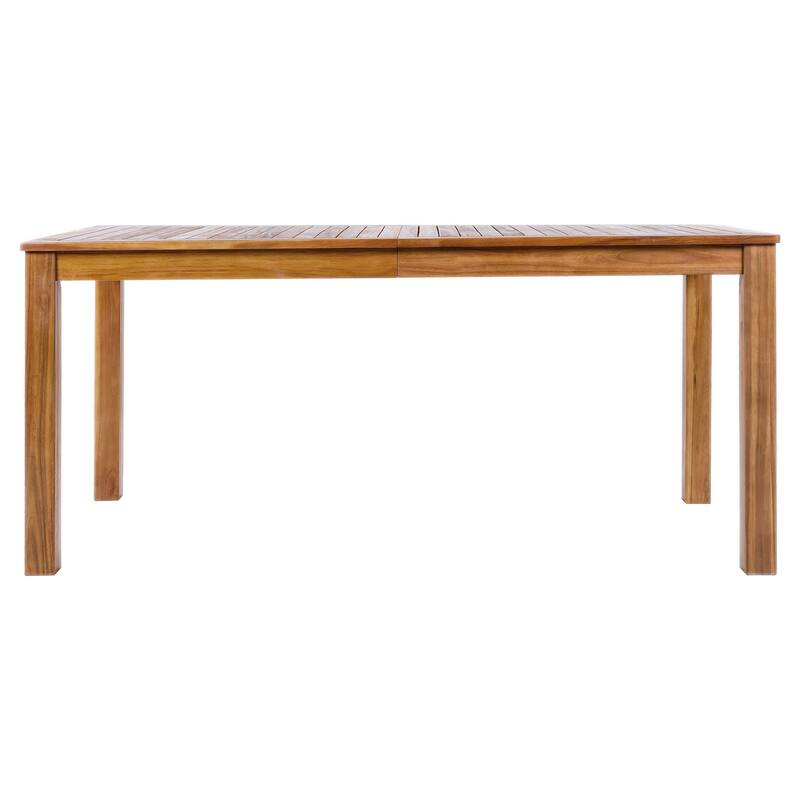 5-Piece Patio Dining Set, 67" Rectangular Table & 4 Rattan Arm Chairs