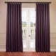 preview thumbnail 33 of 83, Exclusive Fabrics Extra Wide Room Darkening 84-inch Curtain (1 Panel) 100 X 84 - Aubergine
