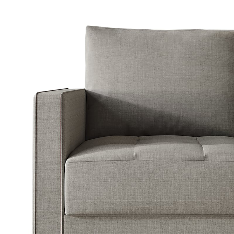 CraftPorch Contemporary Minimalist Linen Upholstered Arm Chair