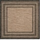 preview thumbnail 48 of 140, SAFAVIEH Courtyard Vickie Indoor/ Outdoor Waterproof Patio Backyard Rug 10' Square - Natural/Black
