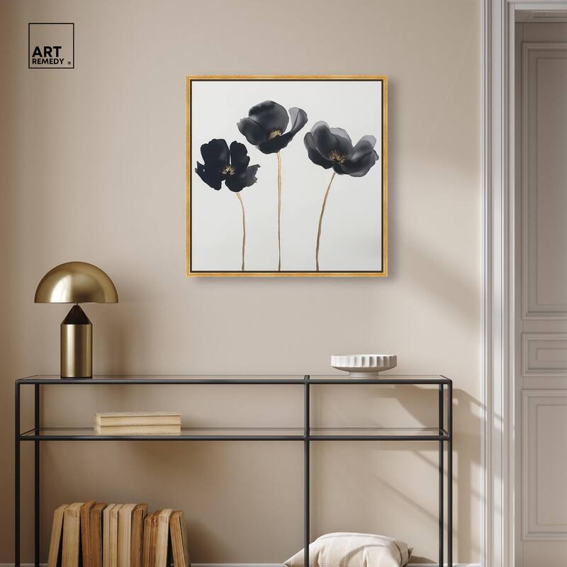 Nocturnal Flowers II Canvas by Art Remedy