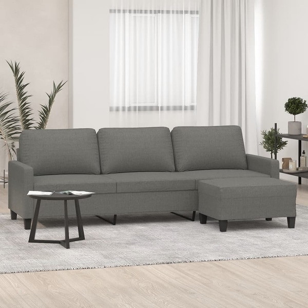 Fabric chair and footstool 2025