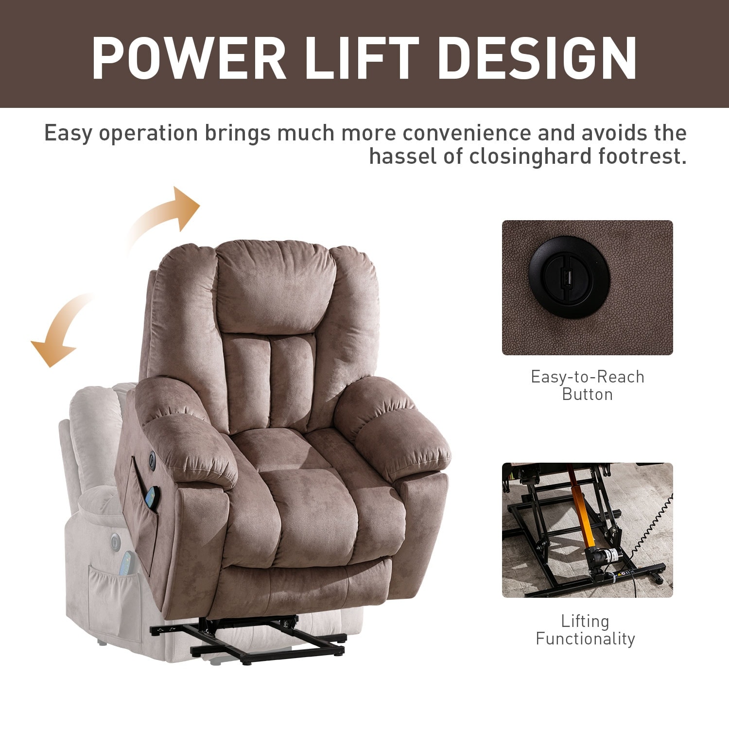 Oversized on sale lift recliner